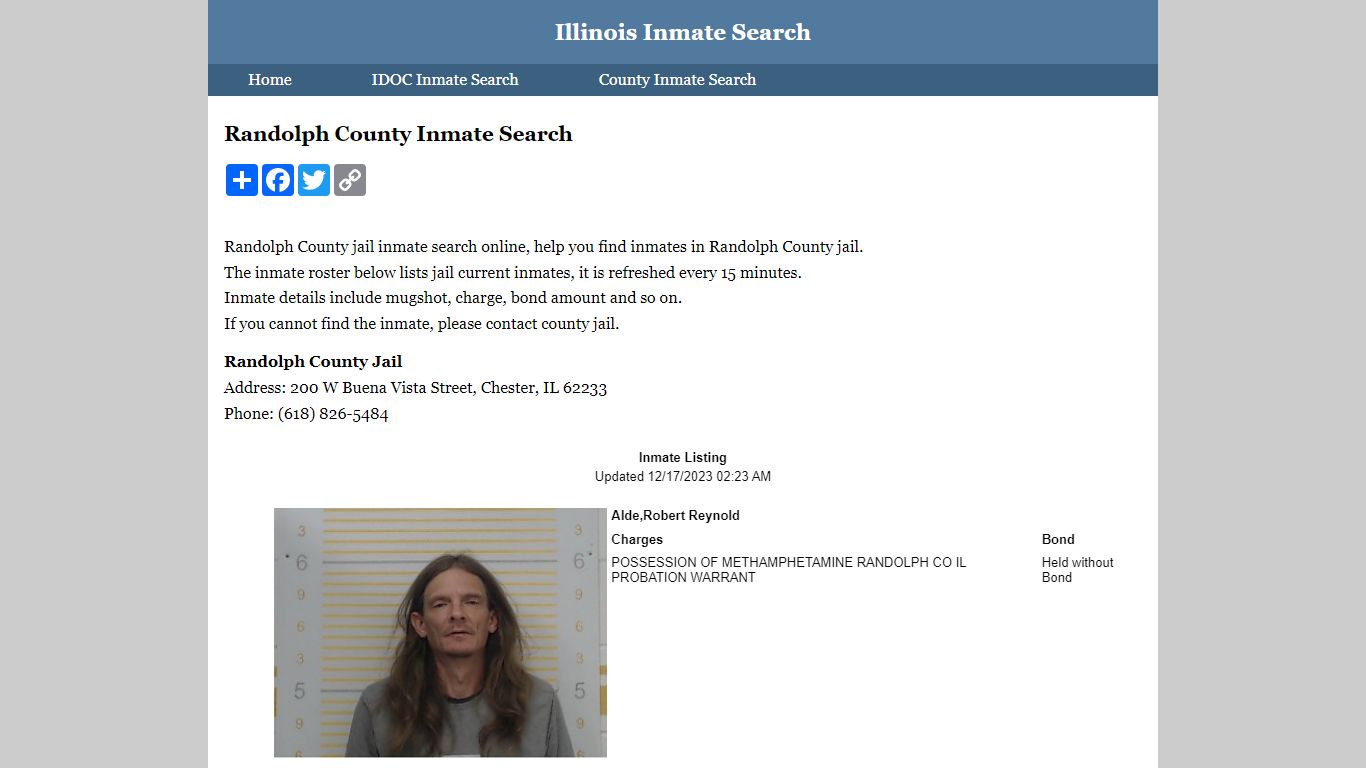 Randolph County Inmate Search