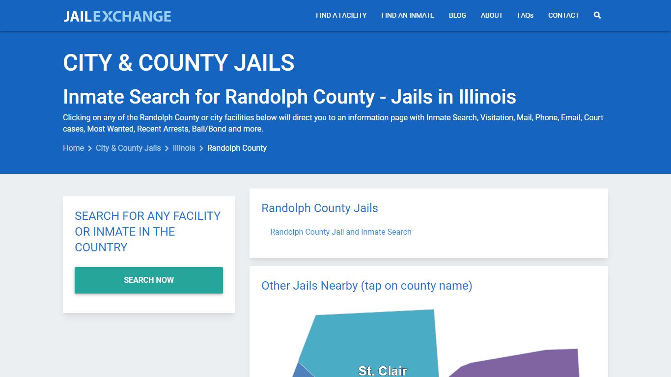 Inmate Search for Randolph County | Jails in Illinois - Jail Exchange